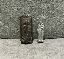 Saint Anthony & Baby Jesus Catholic Pocket Travel Shrine Statue Germany Vintage picture