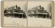INDIANA STEREOVIEW - Hartford City - AG Luption Barn - CH Tuttle c1909 RARE picture