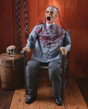 5 Ft ANIMATED PRISONER DEATH ROW HALLOWEEN PROP picture