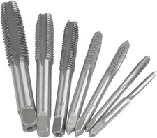 7 Piece Metric Thread Tap HSS Tapping Tool Set M3 M4 M5 M6 M8 M10 M12 Hand Tap picture