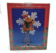 Vintage Disney Winnie the Pooh Christmas Tree Topper Holiday Decoration picture