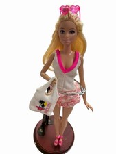 Barbie Doll Blonde Roxy Fashion Pack Outfit Heart Sunglasses Beach Bag Mattel picture