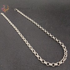 Chinese Old Tibet Silver Handmade Link To Link Necklace picture