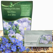 1 LB Blue Flax Wildflower Seeds For Planting Outdoors | Linum Perenne Seed picture