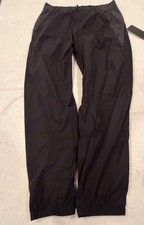 NWT Lululemon Nylon Relaxed Track Pants Men Size Medium Black Grey LM5BOBS picture