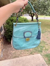 COACH Legacy Colorblock Willis 2Way Crossbody Bag Aquamarine 19031 Anniversary picture