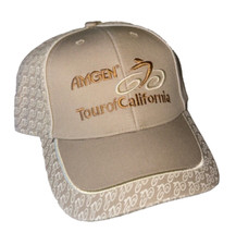 Amgen Tour of California Adjustable Hat Cap Tan picture