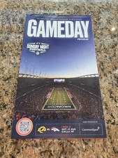 DENVER BRONCOS 2026 GAMEDAY POSTER PROGRAM LOS ANGELES RAMS SEP 27 SNF  picture