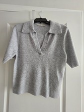 Abercrombie & Fitch Womans Gray Short Sleeve Sweather Size M  picture