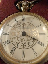 Westclox Mechanical Wind Up Vintage Pocket Watch with the Case picture