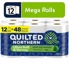 Quilted Northern Ultra Soft & Strong 2-Ply Toilet Paper, 12 Mega Rolls picture