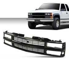 Full Black Grille Fits 94-98 Chevy C/K 1500 2500 3500 Composite Pickup Truck picture