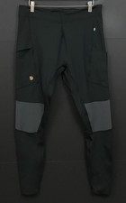 Fjallraven Abisko Trekking Tights Pro Black Gray Hiking 84772 Men's Size Large picture