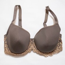 Wacoal Bra Size 34DD Embrace Lace Full Coverage Lined UW 853191 Underwire EUC picture