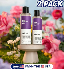 2pc HER FANTASY BOX Refresh Feminine Care Wash Gel, Paraben-Free 8 fl oz-* picture