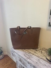 Michael Kors Saffiano Leather Walnut Jet Set Tote Shoulder Bag picture
