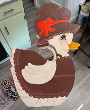VTG Hand Painted Wood Duck  Napkin Holder picture