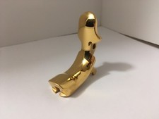 1911 Beavertail Grip Safety Stainless polished 24k gold plated  .25 Radius picture