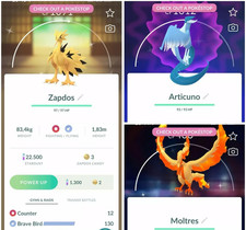 Shiny Galarian Moltres Zapdos Articuno PTCs Read Description picture