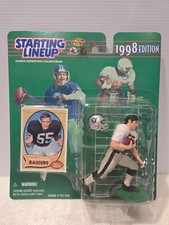 DAN CONNERS 1998 Kenner Starting Lineup SLU  RAIDERS NEW IN PACK EXCELLENT RARE picture