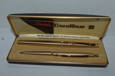 PENTEL Excalibur Rolling Writer Mechanical Pencil Set New Old Stock 1970's picture