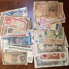 Vintage World Banknote Collection - Africa, Asia, Europe - Lot of 50, 1918-1999 picture