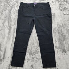 NYDJ Jeans Womens 16 Black Clarissa High Rise Ankle Stretch Lift Tuck Casual picture