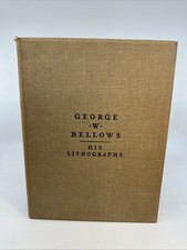 George Bellows His Lithographs 1927 Knopf HC Gilt Art Book (54-2) picture