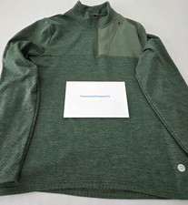 L.L.Bean VentureStretch Grid Fleece Stretch 1/4 Zip Pullover  Men's L(Reg) Green picture