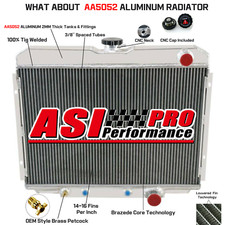 2 Row Radiator for 1967-1970 Ford Mustang Fairlane/1968-1969 Mercury Cougar USA picture