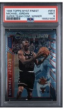 1996-97 Topps - Super Team Champions Mystery Finest Michael Jordan #M14 PSA 9🔥 picture
