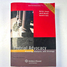 Wolters Kluwer Pretrial Advocacy 4th Ed Berger, Mitchell, Clark Aspen PB 2013 picture