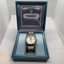 VINTAGE TISSOT SEASTAR W/DATE MENS STAINLESS STEEL MENS AUTOMATIC WATCH RUNS picture