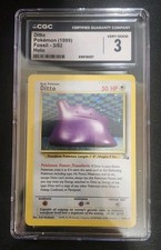 Ditto 3/62 Holo CGC 3 Fossil 1999 picture
