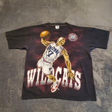 Arizona Wildcats U of A Basketball VTG 1994 American Thunder AOP Men's XL Shirt picture