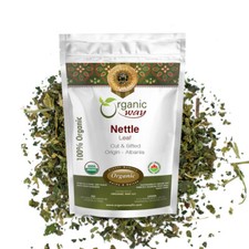 Organic Way Nettle Leaf Cut & Sifted - Herbal Tea | Kosher & USDA Certified picture