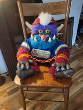 Vintage My Pet Football Monster Plush 1986 Amtoy 24