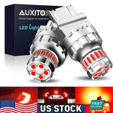 AUXITO 3157 3156 Canbus Red LED Brake Tail Stop Signal Light Bulbs Error Free picture