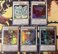 Yugioh: Signer Dragons Set - Stardust Black Rose Ancient Fairy Red Archfiend 5Ds picture