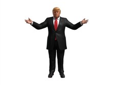 1:64 1:43 President Man Miniature Figure Sand Table Model For Cars Vehicles picture