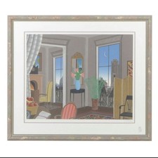 Thomas McKnight Serigraph Left Bank Interior Room Signed Numbered #121/175 picture