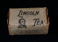 Antique Quack Medicine Lincoln Tea - RARE 1900s Apothecary Medicinal SEALED (B2) picture