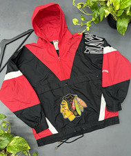 Vintage Chicago Blackhawks Nutmeg Windbreaker Pullover Hoodie picture