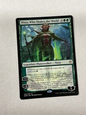 MTG Magic Nissa, Who Shakes the World War of the Spark Regular Rare NM MJB picture