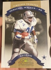 2002 Donruss Classics Timeless Tributes HERSCHEL WALKER 034/100 Dallas Cowboys picture