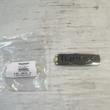 NEW TRIUMPH TIGER 900/TROPHY SE A1 LH PANNIER CHROME BADGE T2309725 picture