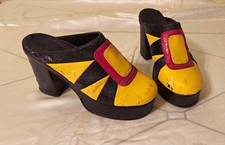 Vintage 1970's Women's Leather  Colorblock 4