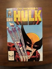 The Incredible Hulk #340 (1988) Marvel Comic 'Wolverine vs Hulk' NM picture