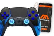 ModdedZone BLUE FIRE Smart Rapid Fire Pro Modded Controller for PS5 FPS picture