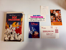 Vintage 1992 Disney 101 Dalmatians VHS Black Diamond CIB w/ EarlyRelease receipt picture